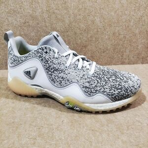Adidas Codechaos 21 Spikeless Gray White Athletic Golf Sneaker Shoe